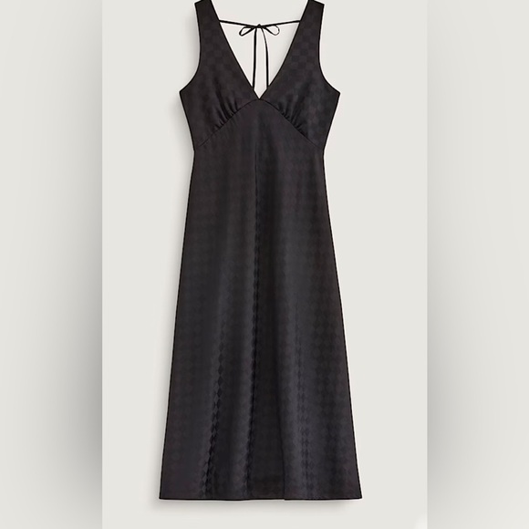 Vans Dresses & Skirts - Vans Sandra Checkerboard black open back midi Slip Dress size large new